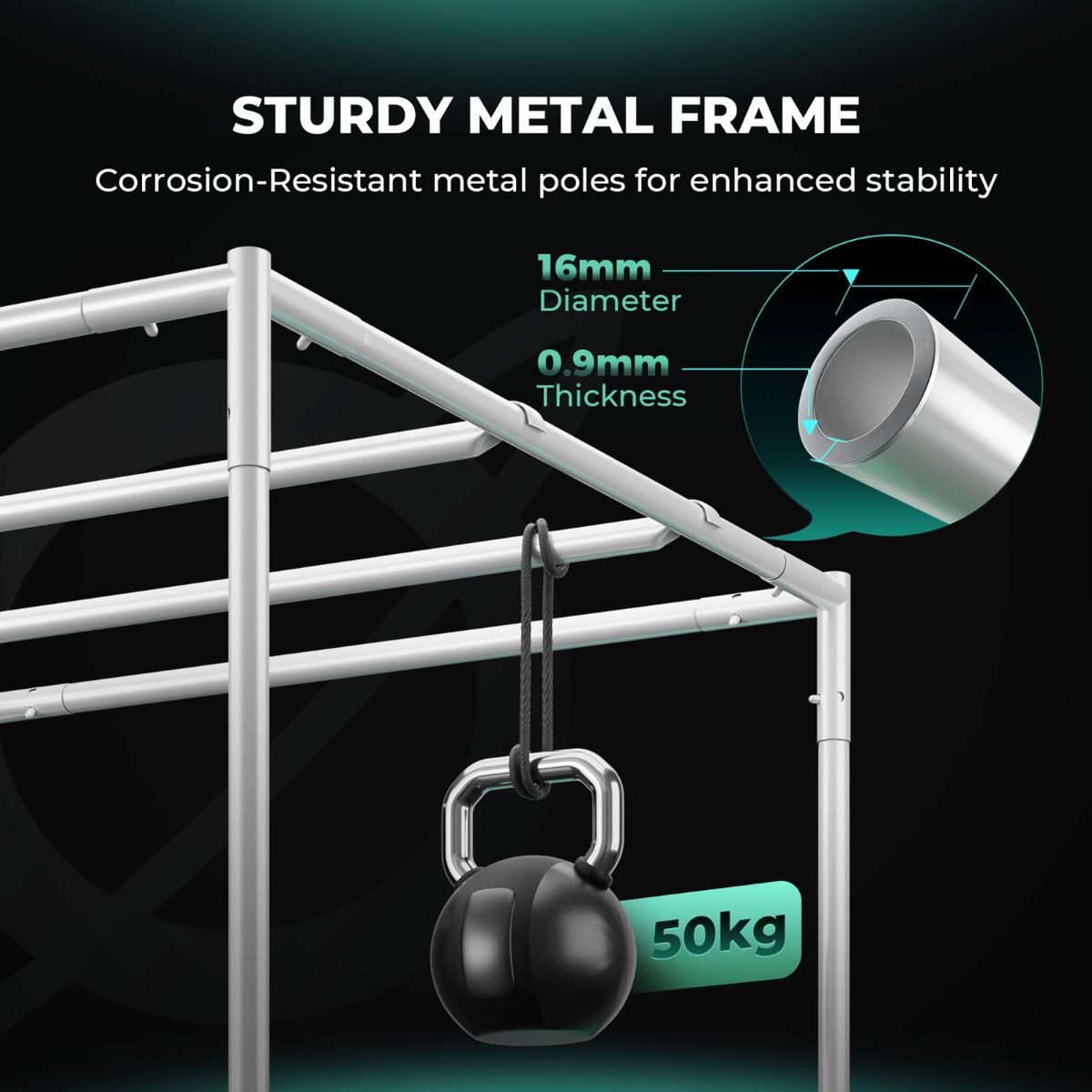 AI Grow HYDROPONIC 4X4 GROW TENT - 48"X48"X80" (120X120X200CM)
