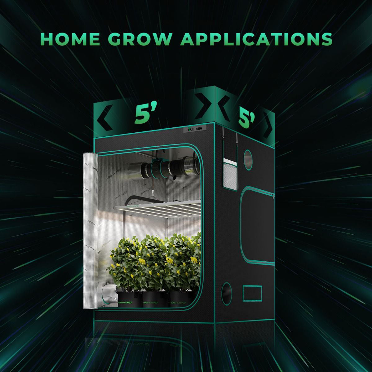 AI Grow 2024 Latest SMART ACE800 800W Full Spectrum LED GROW LIGHT for Indoor Plants